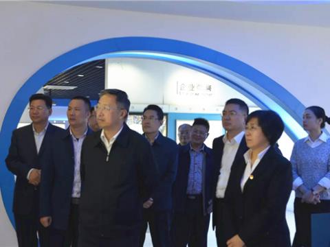 省总工会马永青副主席一行来彩神集团调研职工文化及阵地建设事情